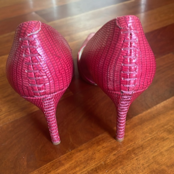Pink designer heels - Picture 3 of 6